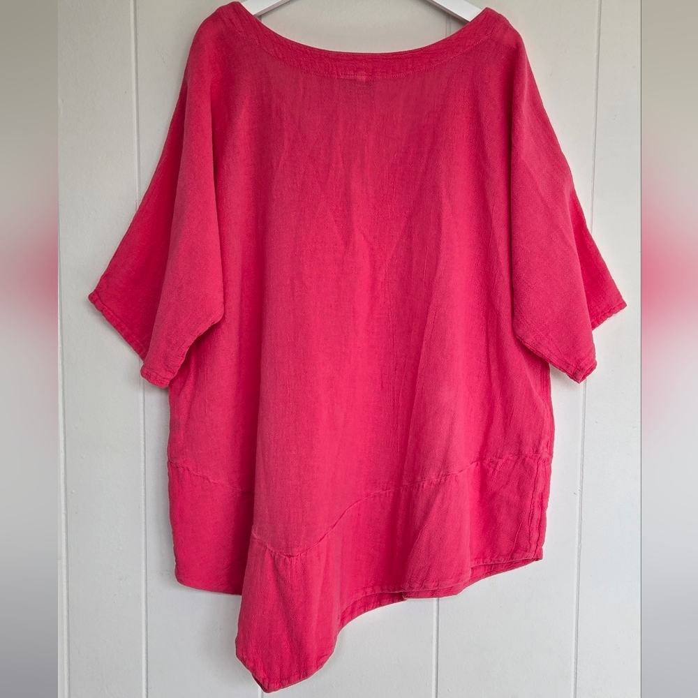 Oh My Gauze! V-Neck Blouse Size 2 (12-14/L-XL) US - Picture 9 of 13